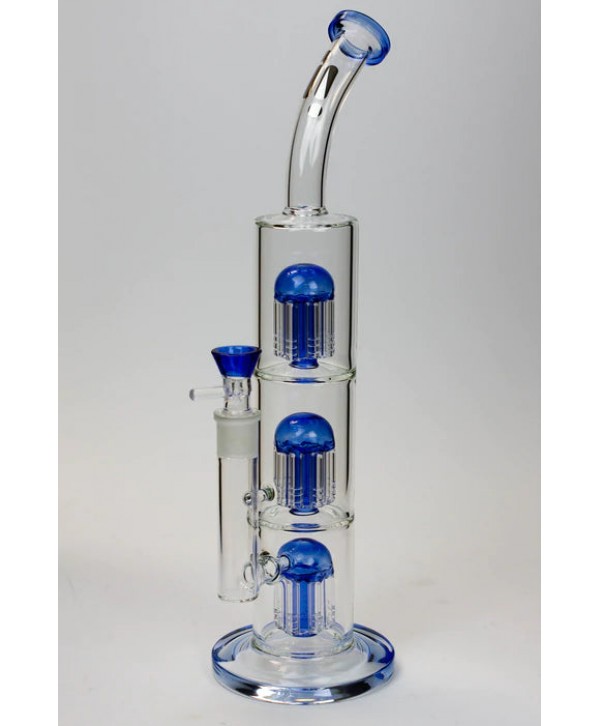 Infyniti Glass 16" Triple Tree Arms Percolator Glass Bong