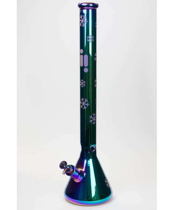 Infyniti Glass 24" Snowflake 7 mm metallic glass water bong