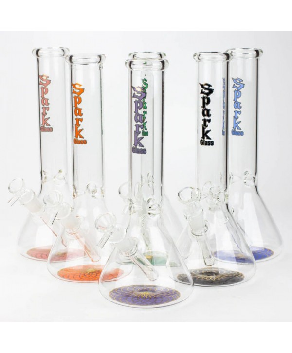 SPARK 12" beaker glass water bong