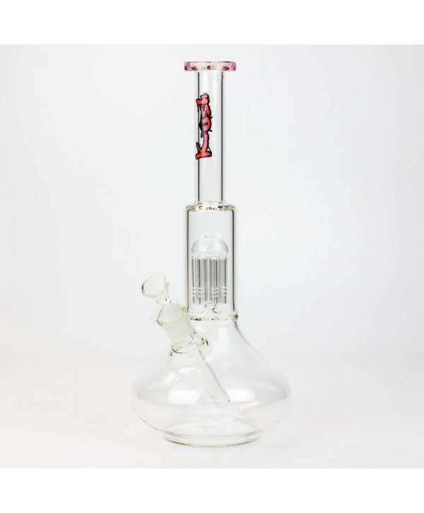 Kush 13" 8 Tree-Arm Round Base Glass Bong