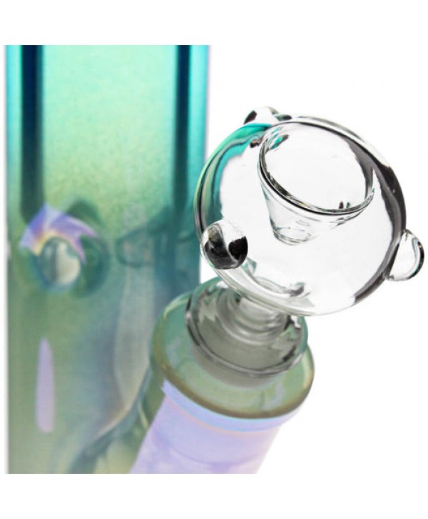 Plain Jane Glass - 16" Aqua Diffused Straight Bong