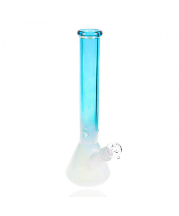 Plain Jane Glass - 16" Aqua Diffused Beaker Bong