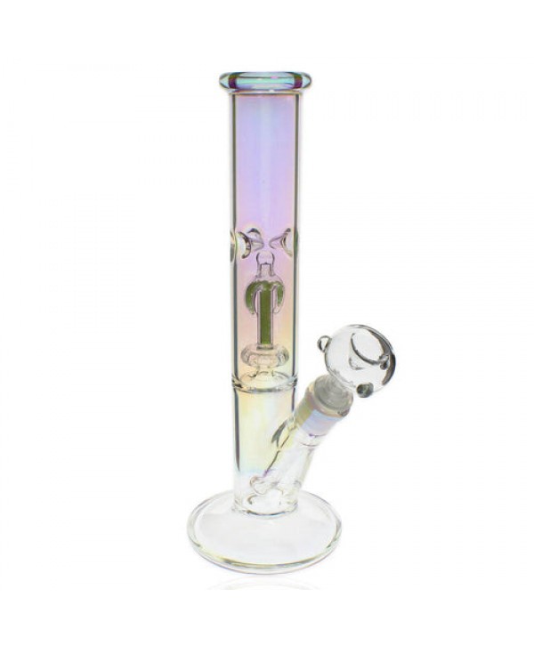 Plain Jane Glass - 12" Holographic Anchor Perc Straight Bong