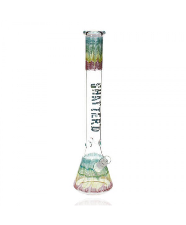 Shatter'd Glassworks - 18" Tropical Beaker Bong