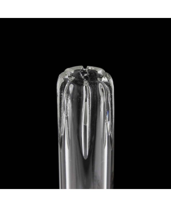 Shatter'd Glassworks - 4" Vertical Slit Diffused Downstem - Closed End for Dabs