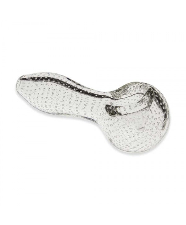 Suspended Bubbles Glass Spoon Pipe - 4"