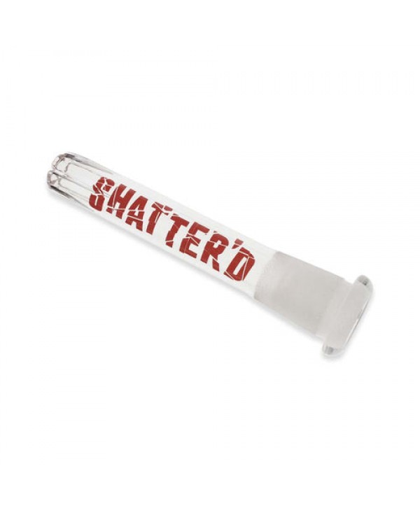 Shatter'd Glassworks - 3" Vertical Slit Diffused Downstem - Closed End for Dabs