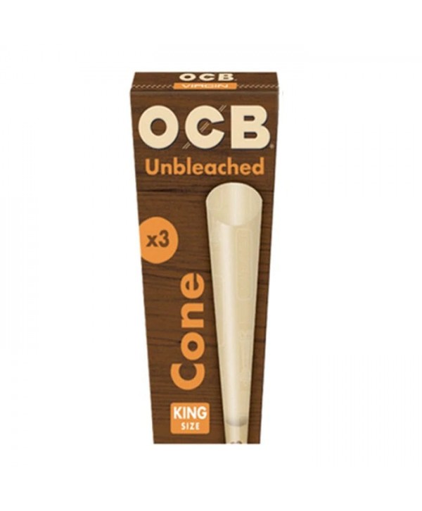 OCB Pre-rolled Cone - Virgin Unbleached Rolling Paper King Size