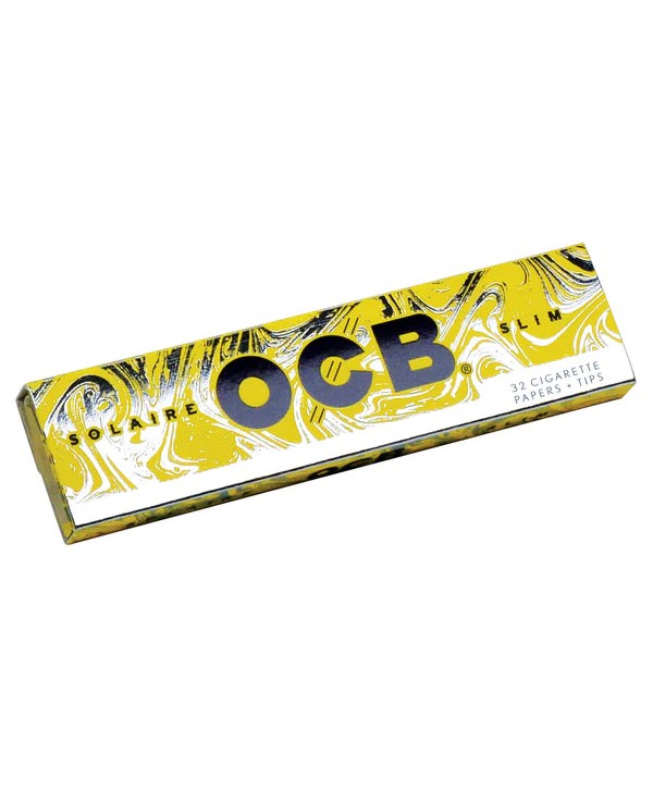 OCB Solaire Slim Rolling Papers + Tips