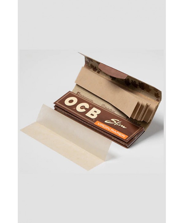 OCB Virgin Unbleached Slim Rolling Papers + Filters