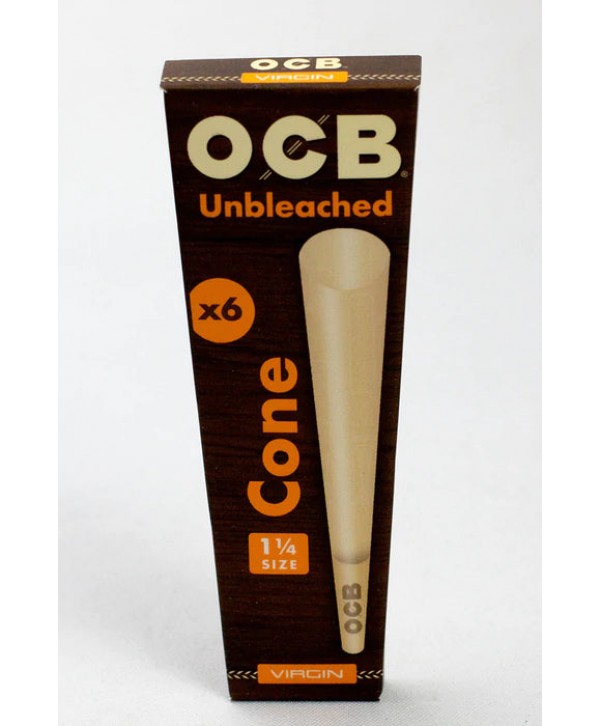 OCB Pre-rolled Cone - Virgin Unbleached Rolling Paper - 1 1/4