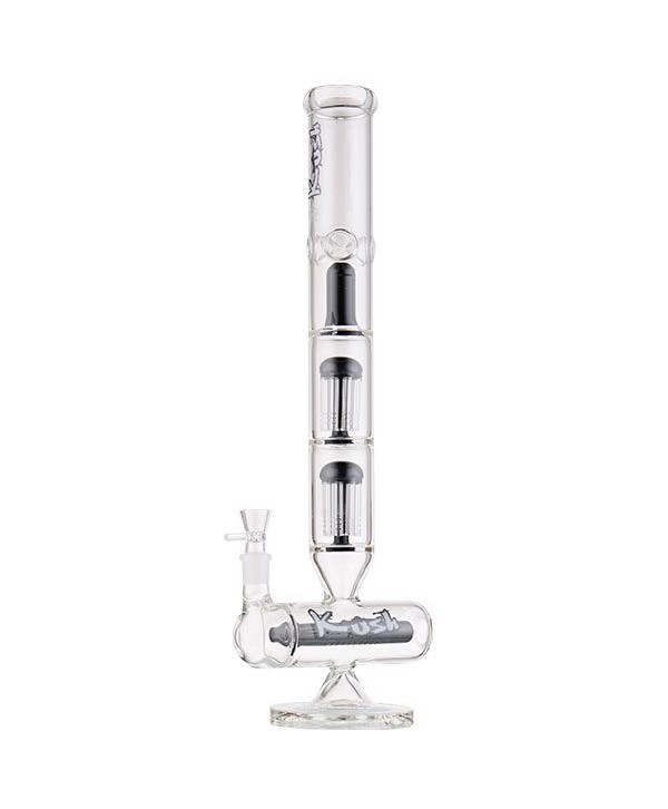 Kush 19" Glass Bong with 4 layer Percolators