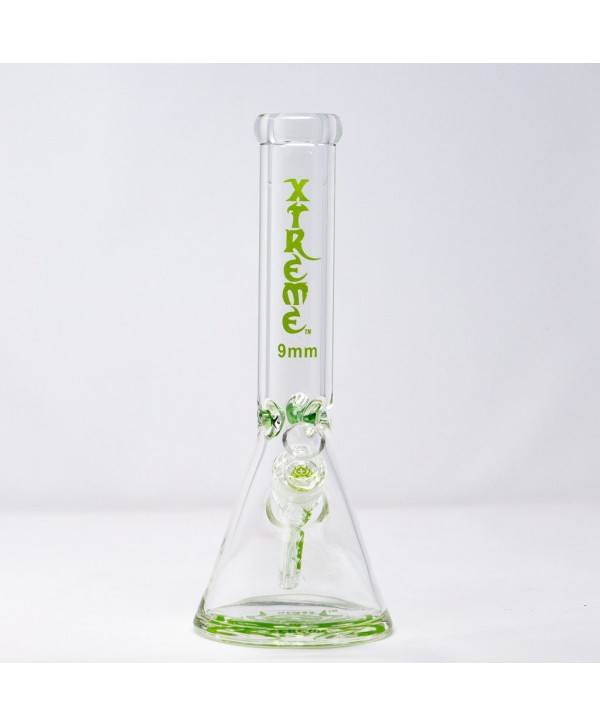 Xtreme 14″ 9mm Bong With Matching Bowl And Stem