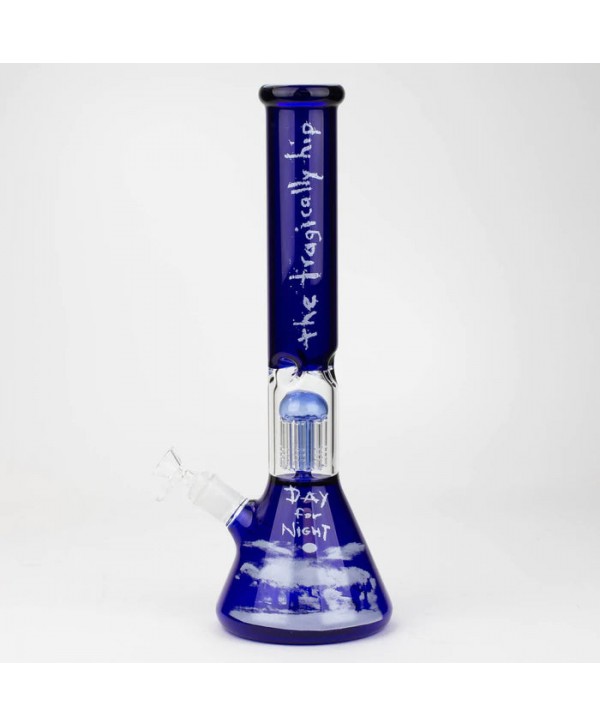 THE TRAGICALLY HIP 15.5" Blue Glass Water Bong