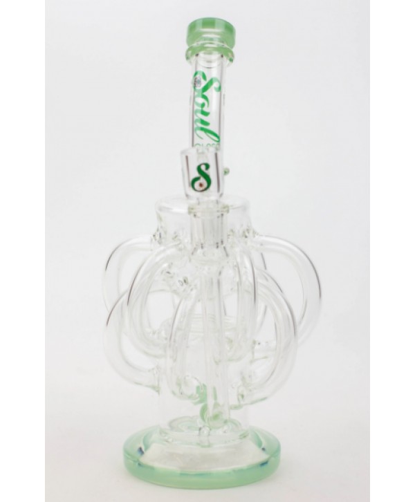 Soul Glass Recycler 10″ Bong / Dab Rig with 4mm Quartz Banger