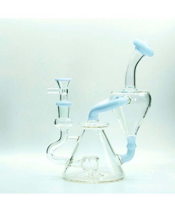 Soul Glass Recycler 8″ Bong / Dab Rig with 4mm Quartz Banger