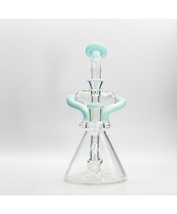 Soul Glass Recycler 8″ Bong / Dab Rig with 4mm Quartz Banger