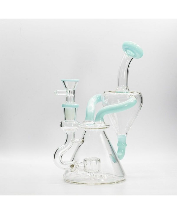 Soul Glass Recycler 8″ Bong / Dab Rig with 4mm Quartz Banger