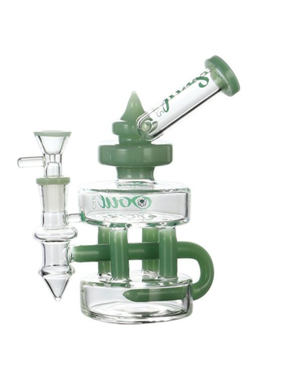 Soul Glass Recycler 7″ Bong / Dab Rig with 4mm Quartz Banger