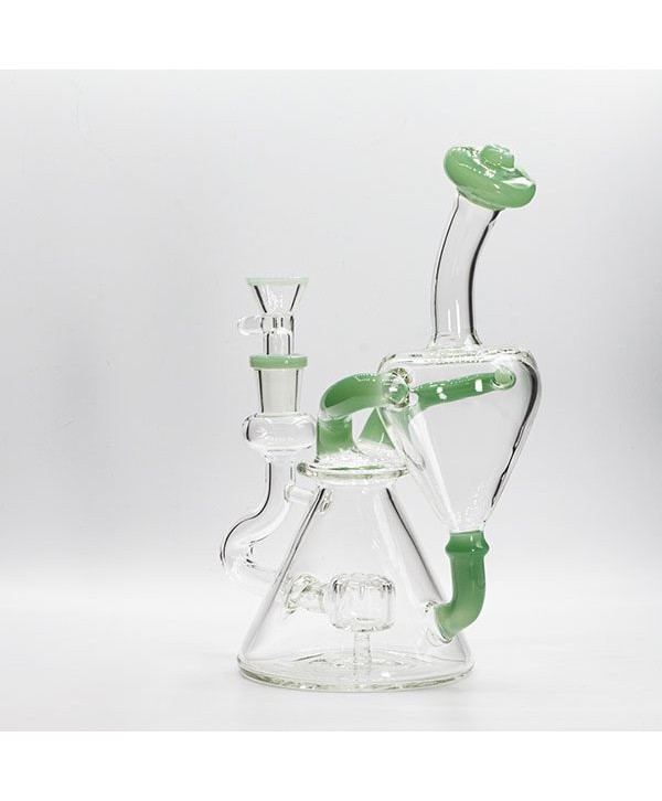 Soul Glass Recycler 8″ Bong / Dab Rig with 4mm Quartz Banger