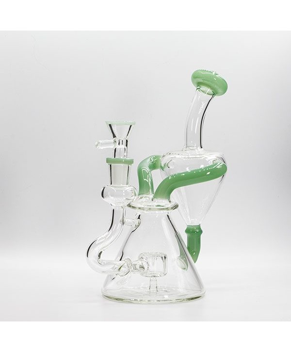 Soul Glass Recycler 8″ Bong / Dab Rig with 4mm Quartz Banger