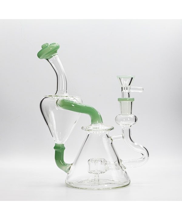 Soul Glass Recycler 8″ Bong / Dab Rig with 4mm Quartz Banger