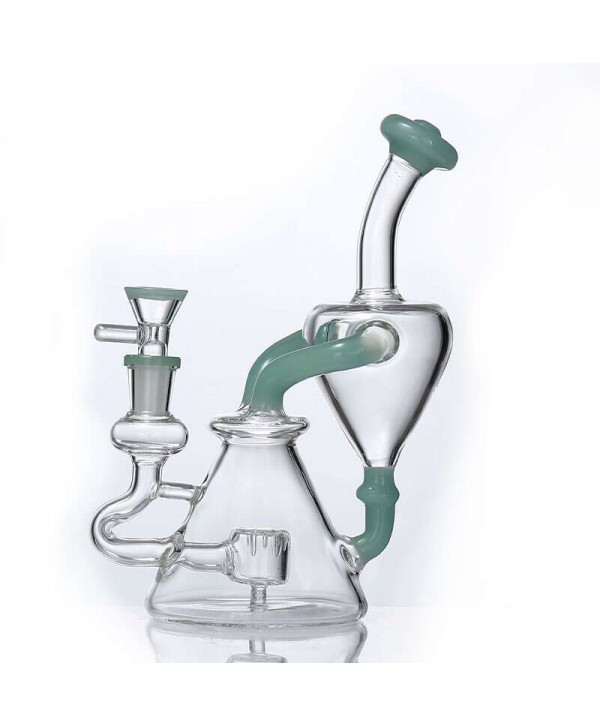 Soul Glass Recycler 8″ Bong / Dab Rig with 4mm Quartz Banger