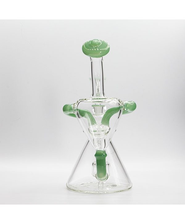 Soul Glass Recycler 8″ Bong / Dab Rig with 4mm Quartz Banger