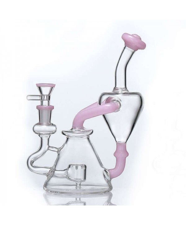 Soul Glass Recycler 8″ Bong / Dab Rig with 4mm Quartz Banger