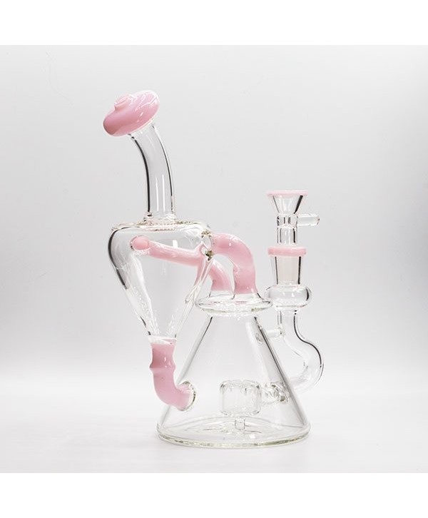 Soul Glass Recycler 8″ Bong / Dab Rig with 4mm Quartz Banger