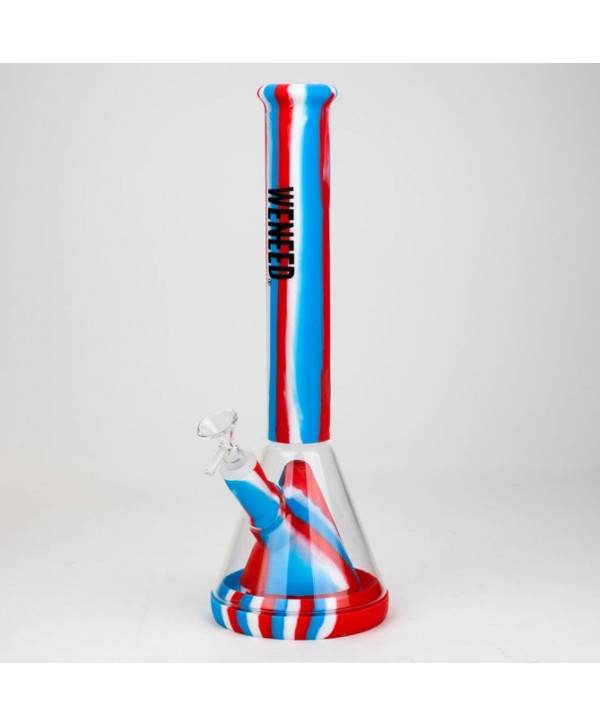 WENEED® - 14" Silicone Beaker Water Pipe