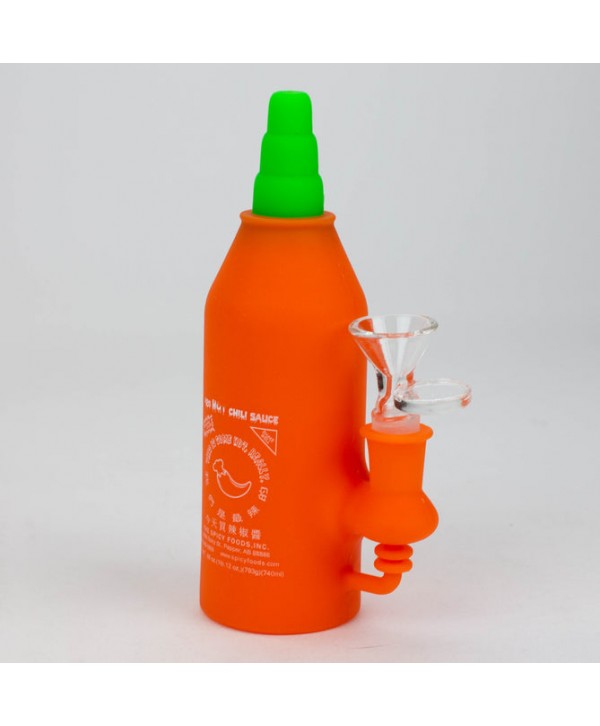 WENEED® - 6.5" Silicone Sriracha Water Pipe