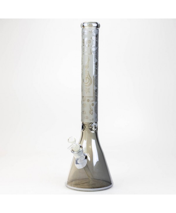 Genie 19" 7mm Electroplated Glass Beaker Bong