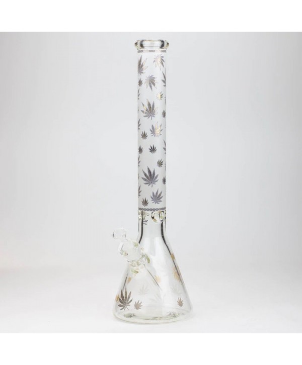 Gold Leaf 19.5" 9mm Glass Water Bong