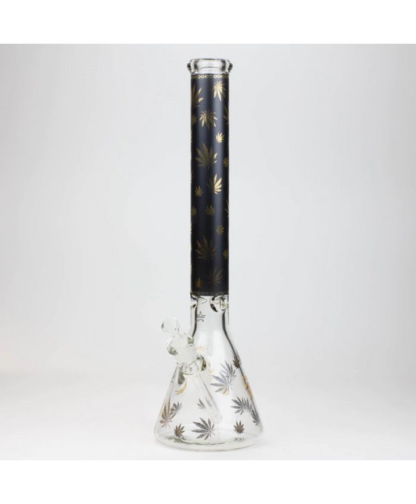 Gold Leaf 19.5" 9mm Glass Water Bong