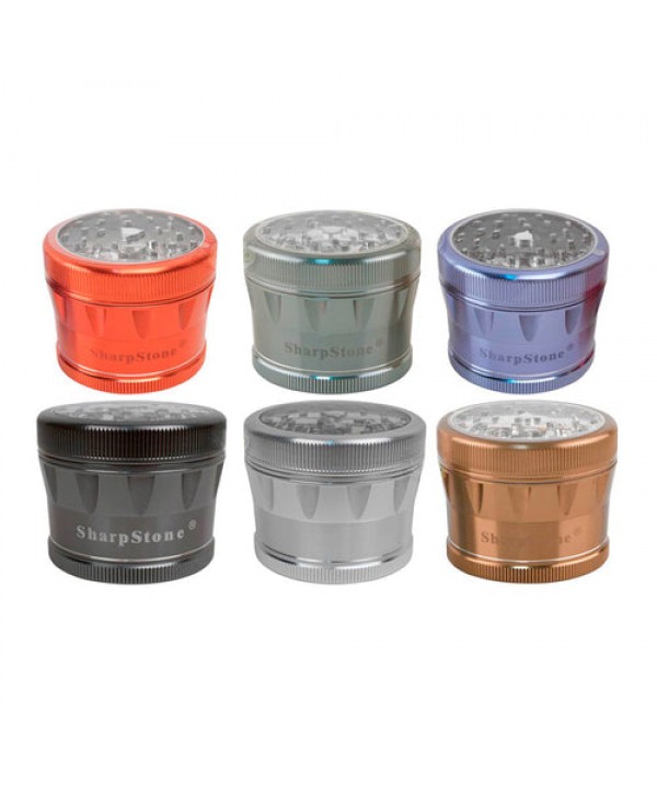 Sharpstone 4-Piece 2.5" Clear Top Grinder