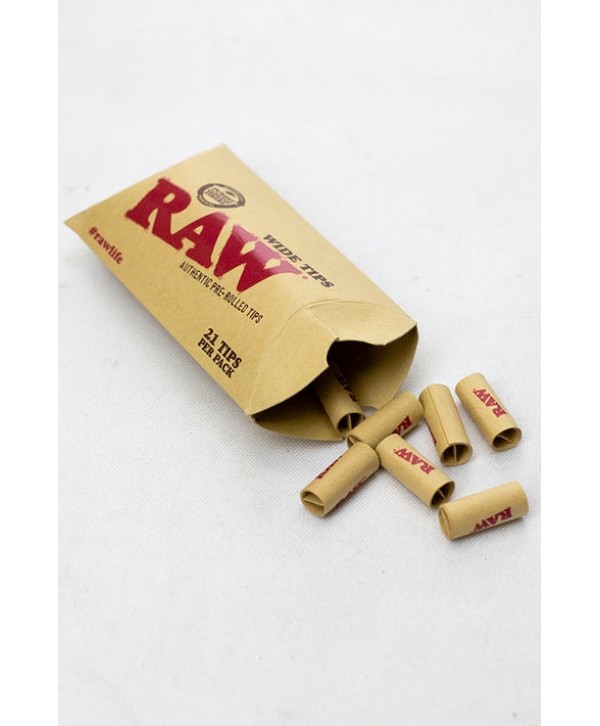 RAW Rolling paper pre-rolled wide filter tips
