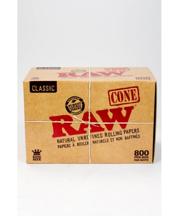 RAW Classic King Size Cones (800 per box)