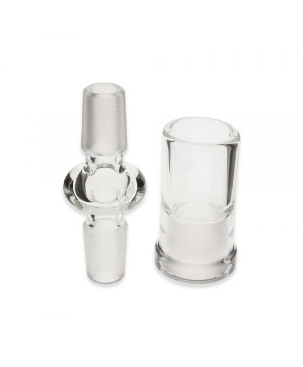 Straight Adapter with Glass Dome Combo - 14mm Male to 14mm Male