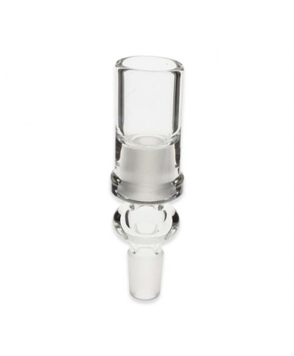 Straight Adapter with Glass Dome Combo - 14mm Male to 14mm Male