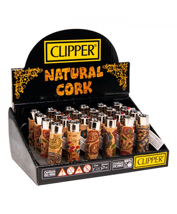 Clipper Natural Cork Lighters