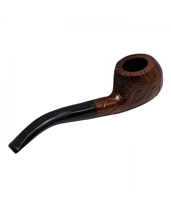 Light Brown Bamboo Style Tobacco Wood Pipe