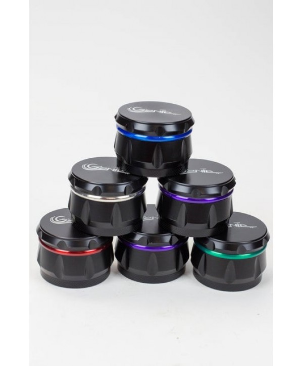 Genie 4 parts black herb grinder