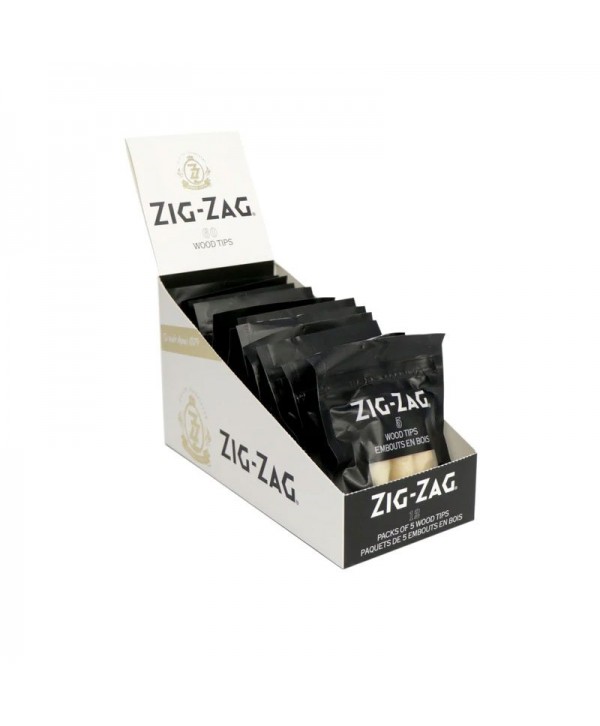 Zig Zag Wood Tips ( 5 Per Pack)