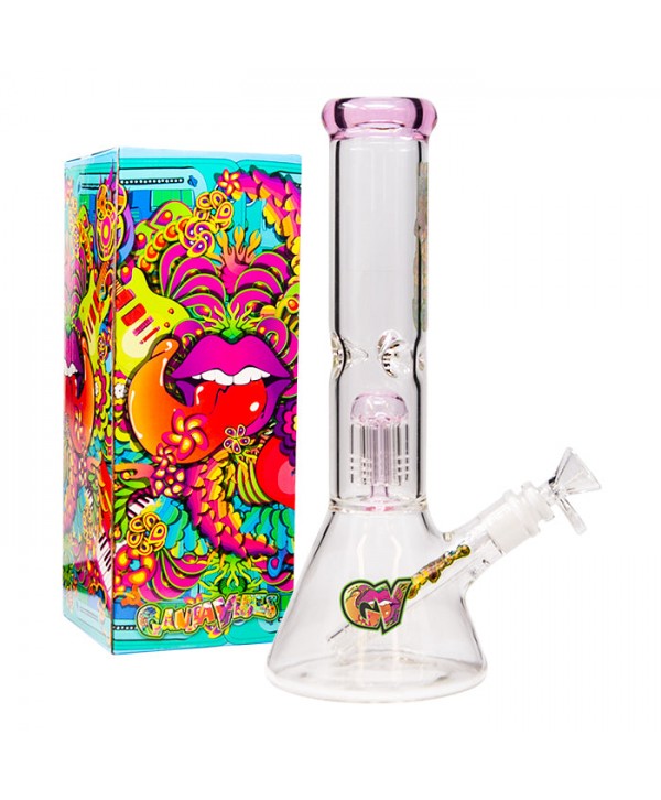 GanjaVibes 12" Tree Percolator Glass Bong