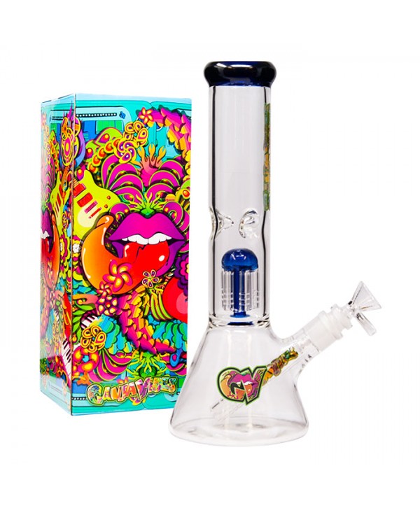 GanjaVibes 12" Tree Percolator Glass Bong