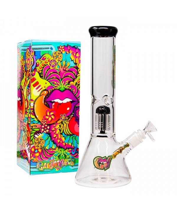 GanjaVibes 12" Tree Percolator Glass Bong