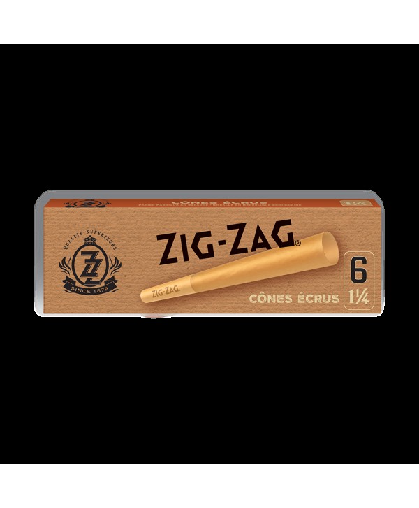 Zig-Zag | Unbleached Cones 1 1/4" 6 per pack