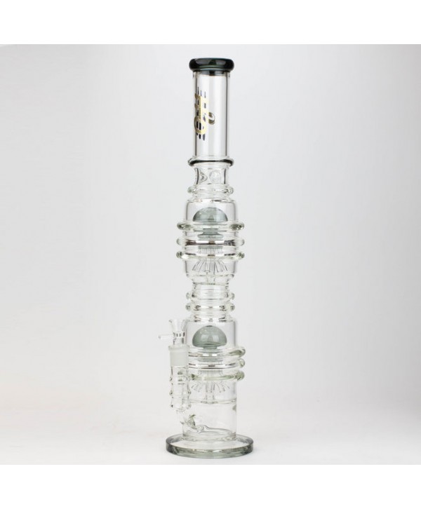 H2O 21" Dual Percolator Glass Bong