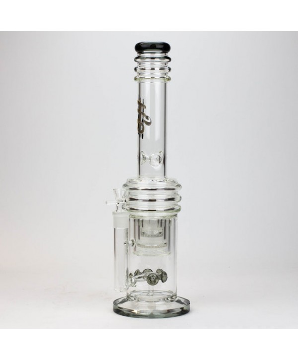 H2O 17" Glass Bong with Double Layer Honeycomb